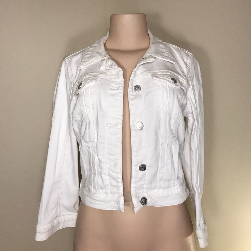 Women's White Denim Jacket